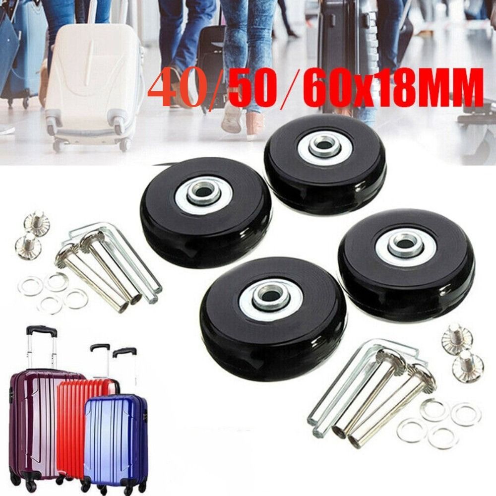 Silent Replacement Luggage Wheels - Kit de réparation d'axes de remplacement