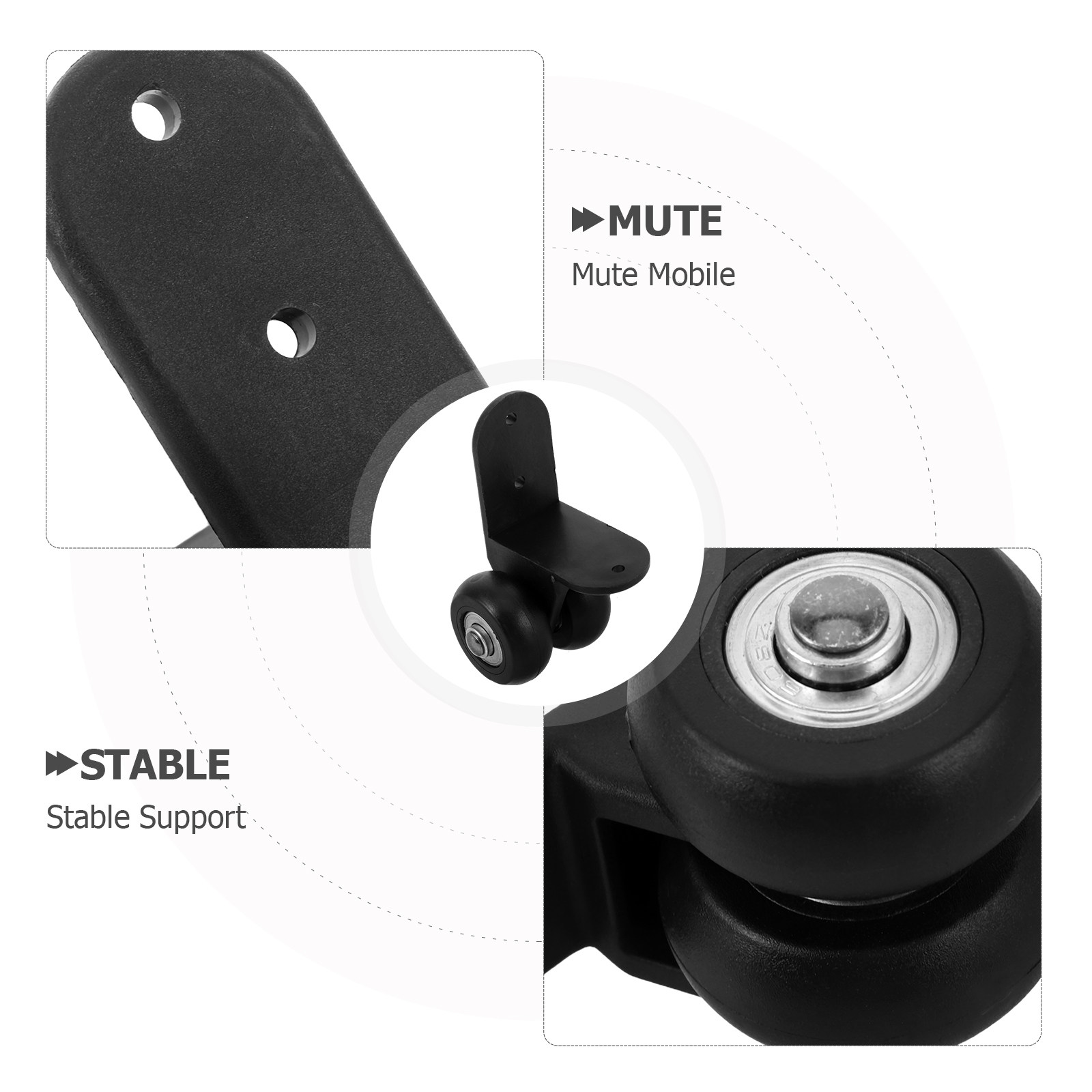 1 paire de roulettes robustes  - Silent Replacement Luggage Wheels avis et prix
