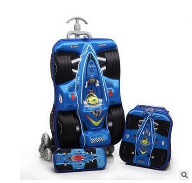 3D garçons valise à roulettes  - Foldable Rolling Luggage Bag avis et prix